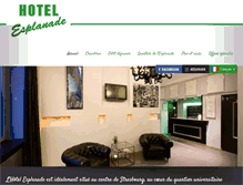 Tablet Screenshot of hotel-esplanade.fr